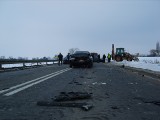 Wypadek na obwodnicy Wąbrzeźna. Dwie osoby ranne [ZDJĘCIA]