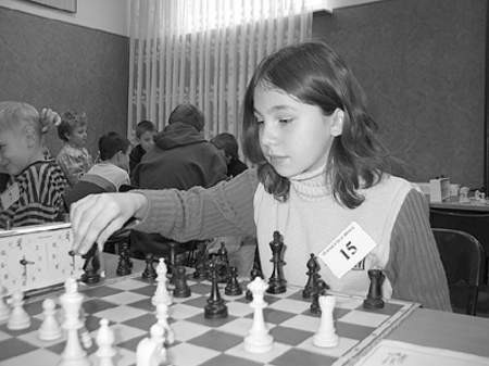 Anna Maluch podczas turnieju 
w sosnowieckim Klubie im. Kiepury.