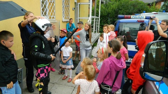 Dzieci na komendzie w Wejherowie