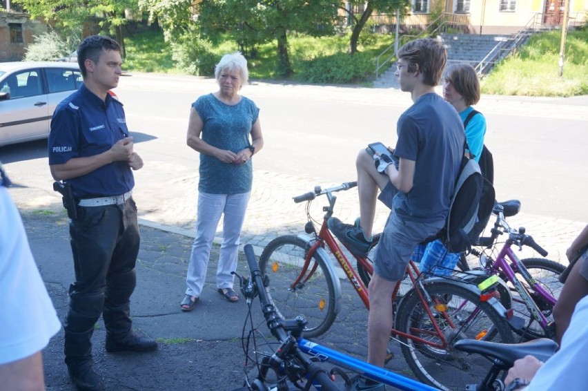 Bezpieczne wakacje 2014 w Mysłowicach: Policjanci spotkali się z rowerzystami [ZDJĘCIA]