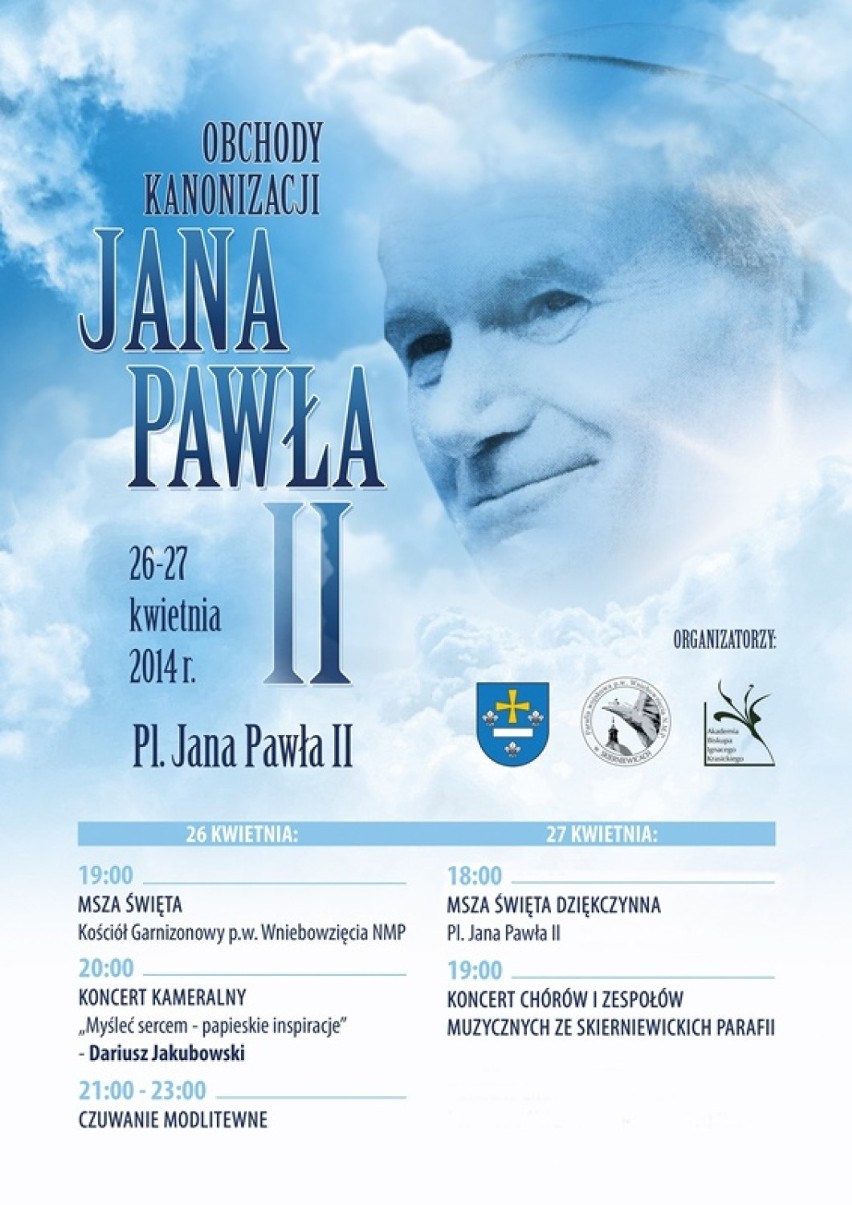 Obchody kanonizacji Jana Pawła II w Skierniewicach