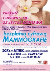 Żory: bezpłatne badanie mammograficzne na rynku