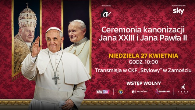 Kanonizacja Jana Pawła II. Transmisja w zamojskim Stylowym