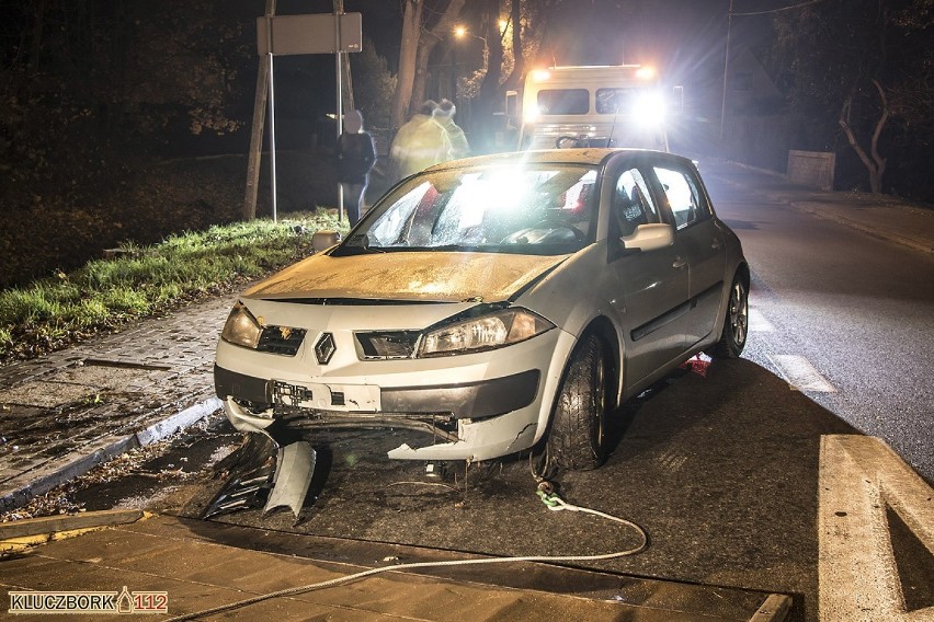 Wypadek przy ul. Strzeleckiej w Kluczborku.