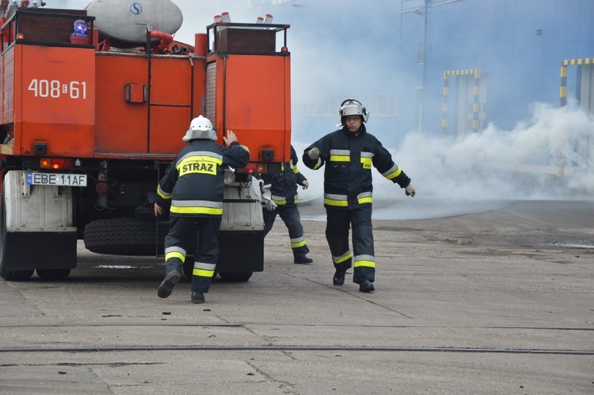 Ćwiczenia strażackie w Sepmertransie