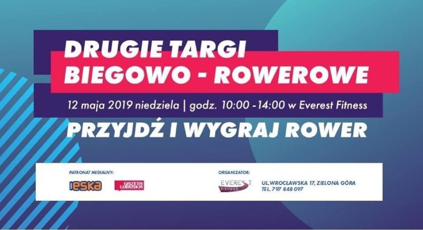 Zielonogórskie Targi Biegowo-Rowerowe już 12 maja. Czekać będą na Was specjaliści. Nie przegapcie tego wydarzenia! 