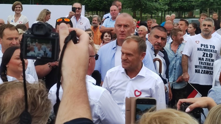 Donald Tusk spotkał się z mieszkańcami Włocławka.