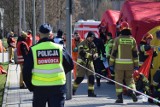 Kraków. Skażenie w Tauron Arenie? Policja i strażacy ćwiczyli likwidację zagrożeń