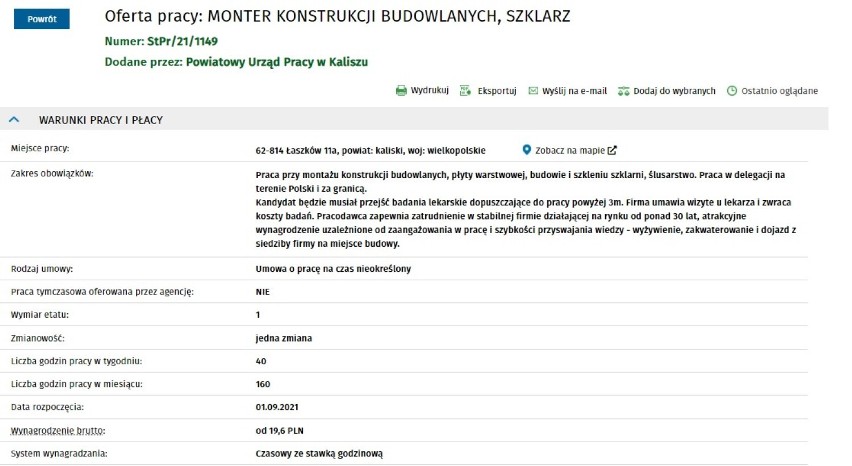 Najnowsze oferty pracy w Kaliszu i powiecie. Zobacz ile można zarobić