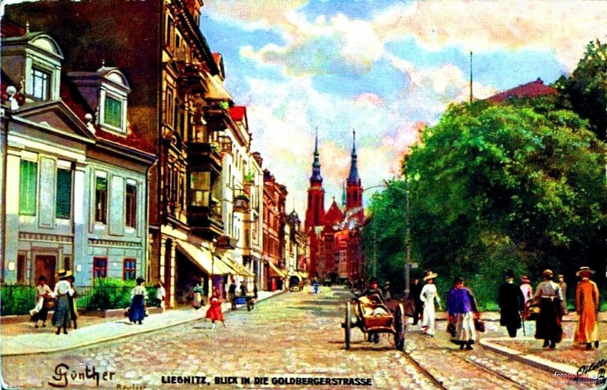Ulica Złotoryjska w Legnicy na dawnych fotografiach
