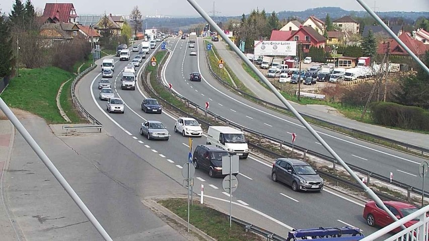 Wypadek na zakopiance w Gaju spowodował duże korki w...