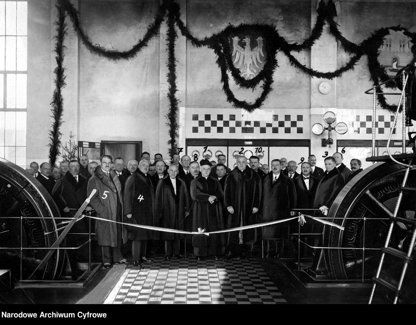 Poświęcenie elektrowni w Jarosławiu w 1930 roku.