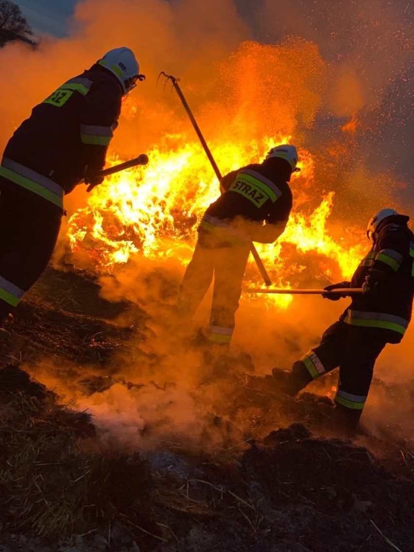 Strażacy w akcji. Gasili pożar w Kajewie         