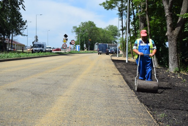 Wzdłuż ul. Myśliborskiej trwają ostatnie, niemal już tylko kosmetyczne, prace.