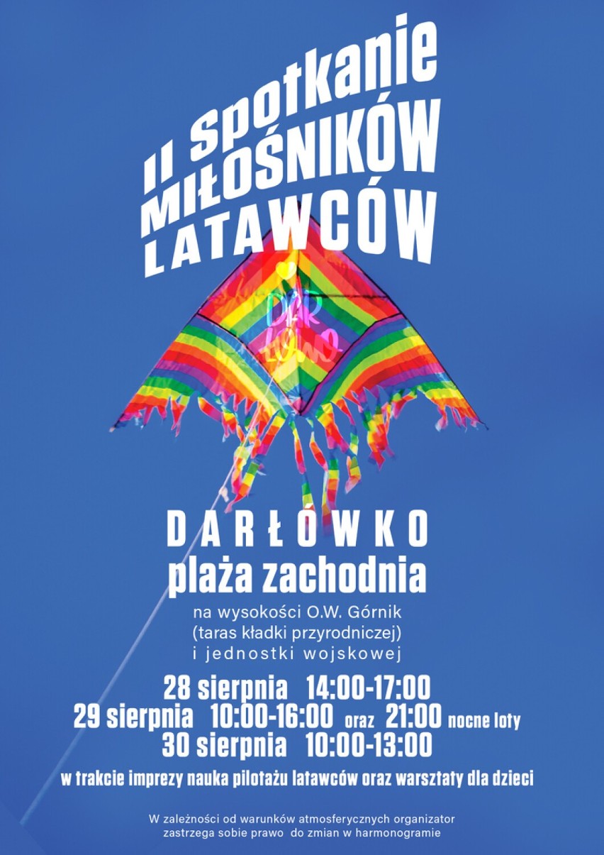 Ostatni weekend wakacji 2022. Imprezy w Darłowie, Jarosławcu i Jeżyczkach 