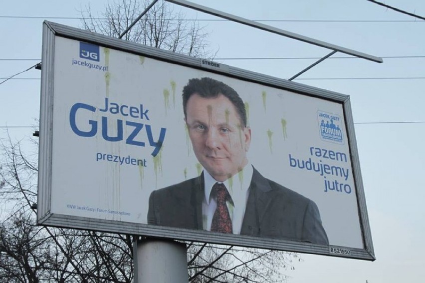 Wybory w Siemianowicach 2014: Zniszczono bilboardy Jacka...