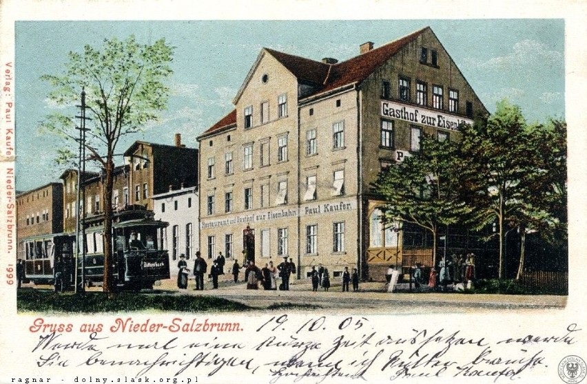 Lata 1899-1900 , Dawny Gasthof zur Eisenbahn, powojenne kino...