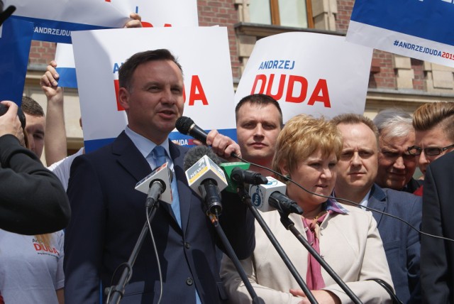 Andrzej Duda zabiegał o głosy wyborców w Dąbrowie Górniczej