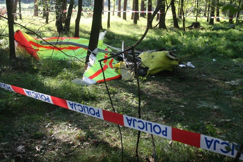Wypadek motolotni w Rybniku