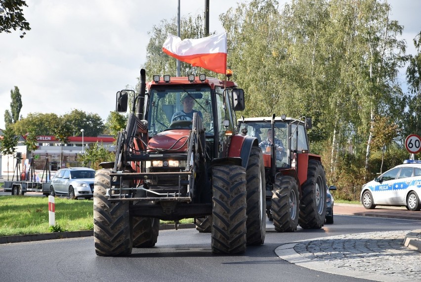 Rolnicy zablokowali krajówkę. Protest w Grodzisku Wielkopolskim 