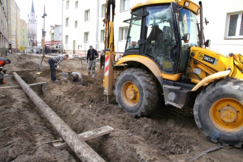 Trwa remont ulicy Jana Pawła II w Bytowie