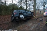 PSP Chojnice: Wypadek w pobliżu wsi Łąg [ZDJĘCIA]