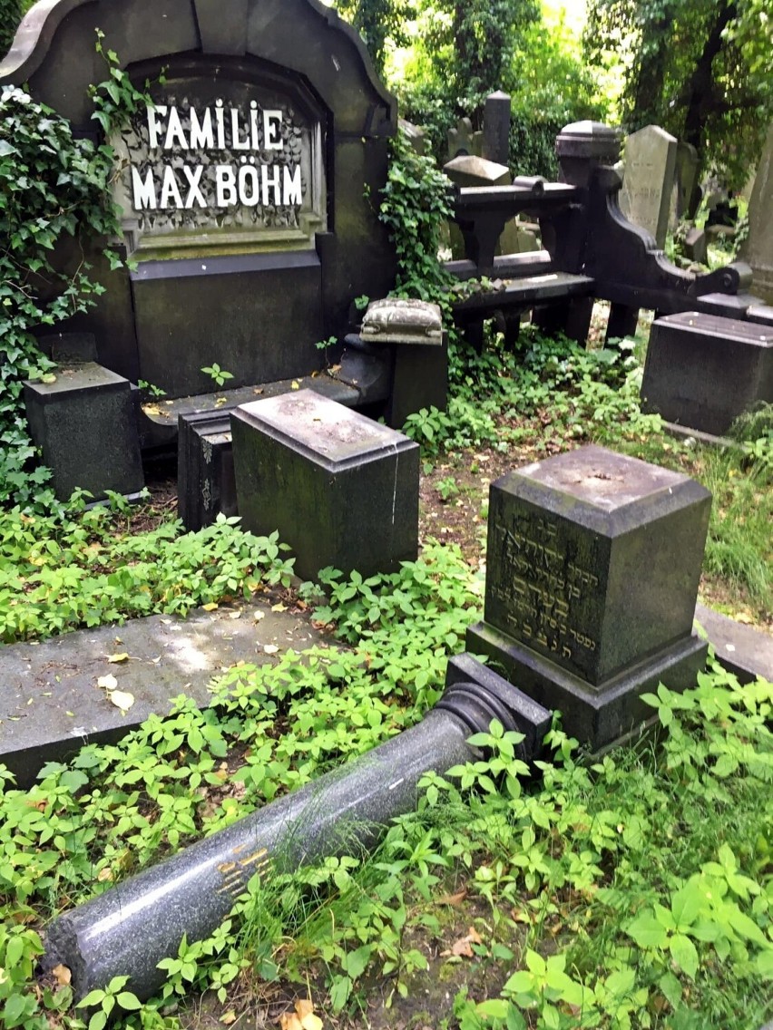 Zniszczono pomnik zasłużonej zabrzańskiej rodziny Maxa Bohma