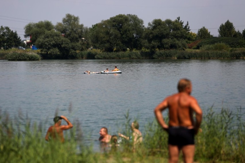 Tymczasowe kąpielisko w Przylasku Rusieckim. Kąpiele tylko w sierpniu