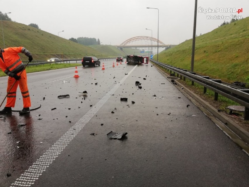 Koszmarny wypadek na autostradzie A1 w Mszanie