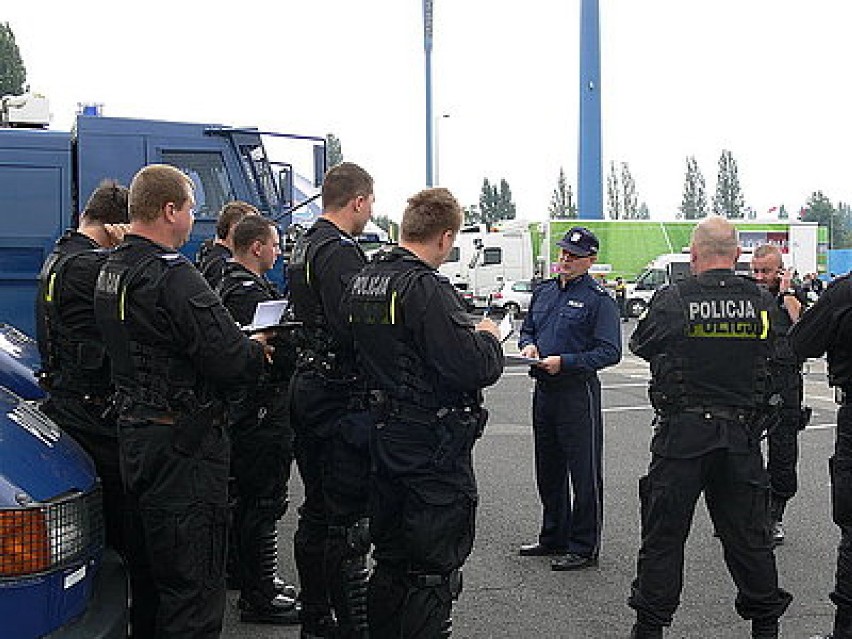 Zabezpieczenie meczu Ruch Chorzów-Piast Gliwice przez policję