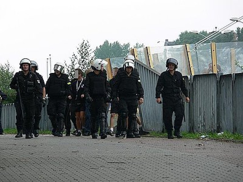 Zabezpieczenie meczu Ruch Chorzów-Piast Gliwice przez policję