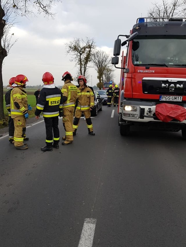 Krobia/Pudliszki. Karambol z udziałem czterech aut