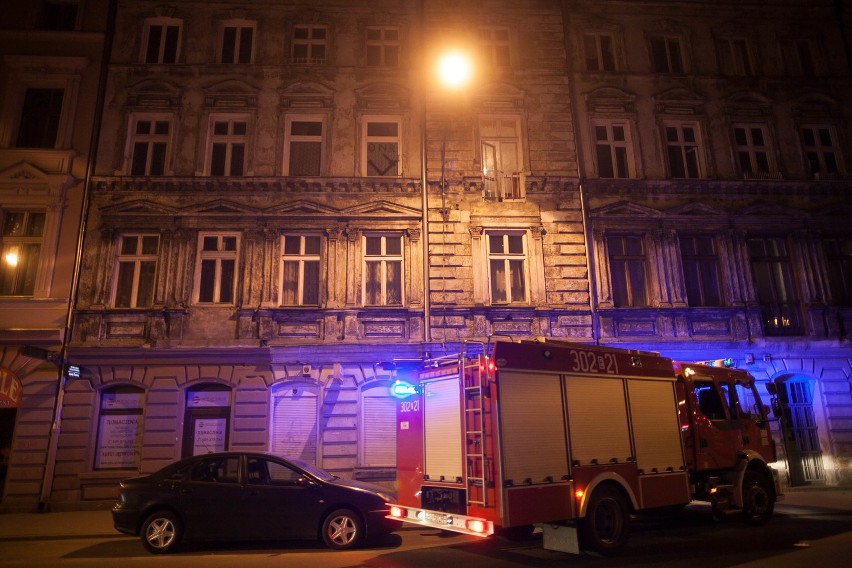 Pożar w kamienicy przy ul. Wschodniej w Łodzi