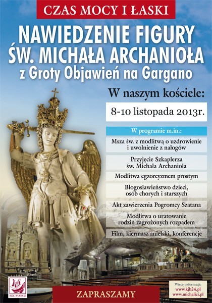 Nawiedzenie figury św. Michała Archanioła w rawskiej parafii odbędzie się w dniach 8-10 listopada 2013