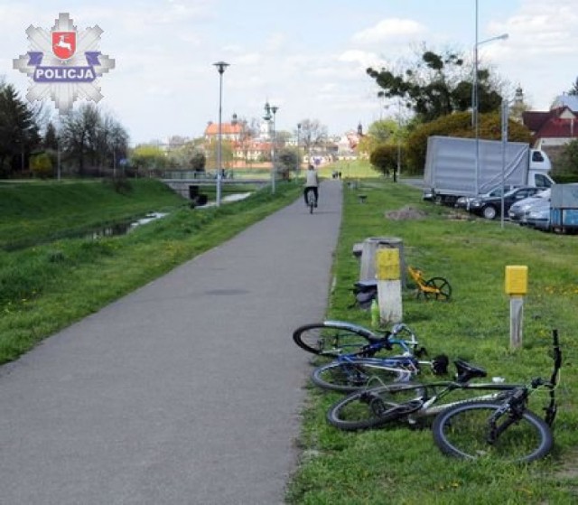 Zderzenie dwóch rowerzystów w Zamościu