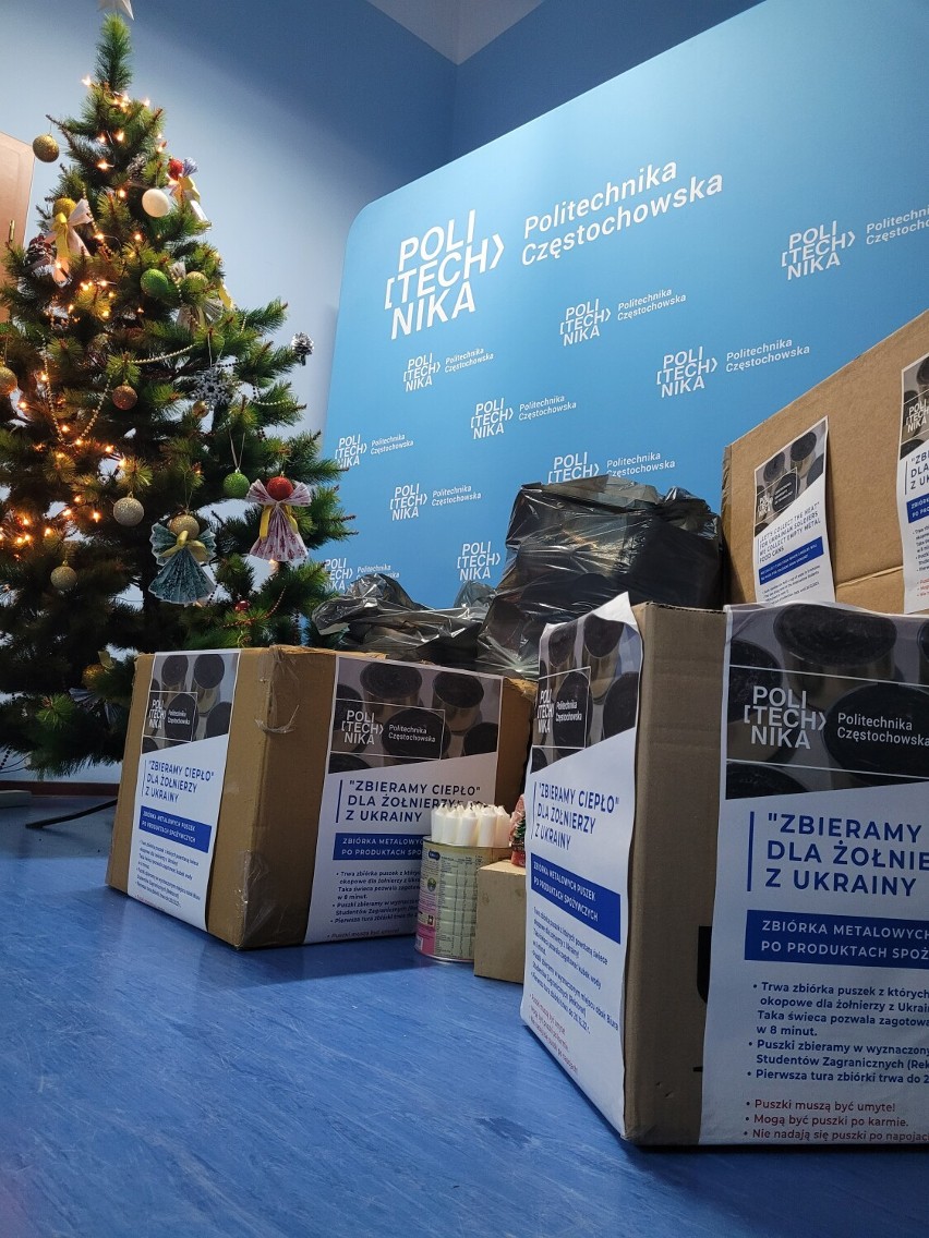 Politechnika Częstochowska zbierała metalowe puszki dla Ukrainy