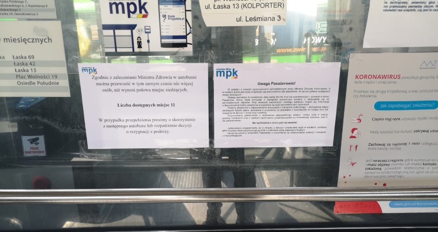MPK Zduńska Wola apeluje - zostań w domu. Ograniczenie liczby pasażerów w autobusach