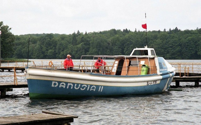 Stateczek Danusia - nabytek z czasów Telewizyjnego Turnieju Miast w 1985 - pływał jeszcze po Trzesiecku