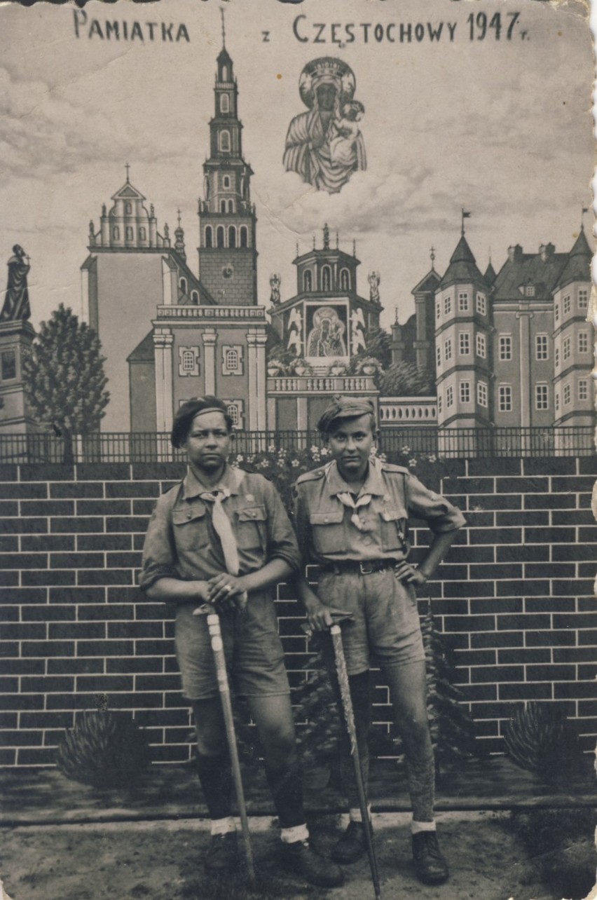 Częstochowa, 13.08.1947. Pierwszy z lewej J. Adamczyk