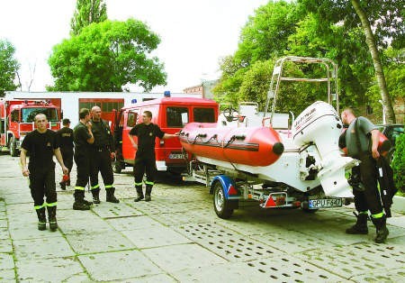 Na Mazury pojechała 14-osoba grupa pomorskich ratowników. Fot. Karolina Kulaszewicz