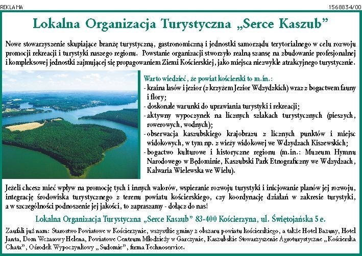 W sobotę 2 czerwca z Dziennikiem Bałtyckim - Miniatlas Ścieżek Rekreacyjnych Powiatu Kościerskiego