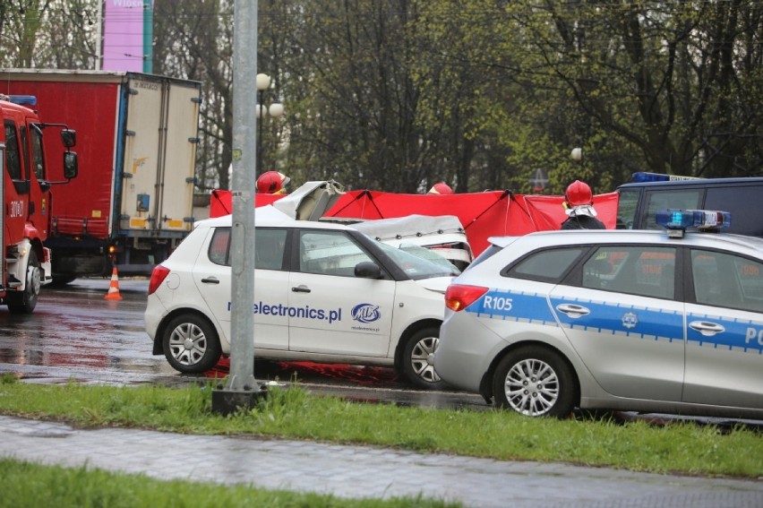 Wypadek w Katowicach na Chorzowskiej