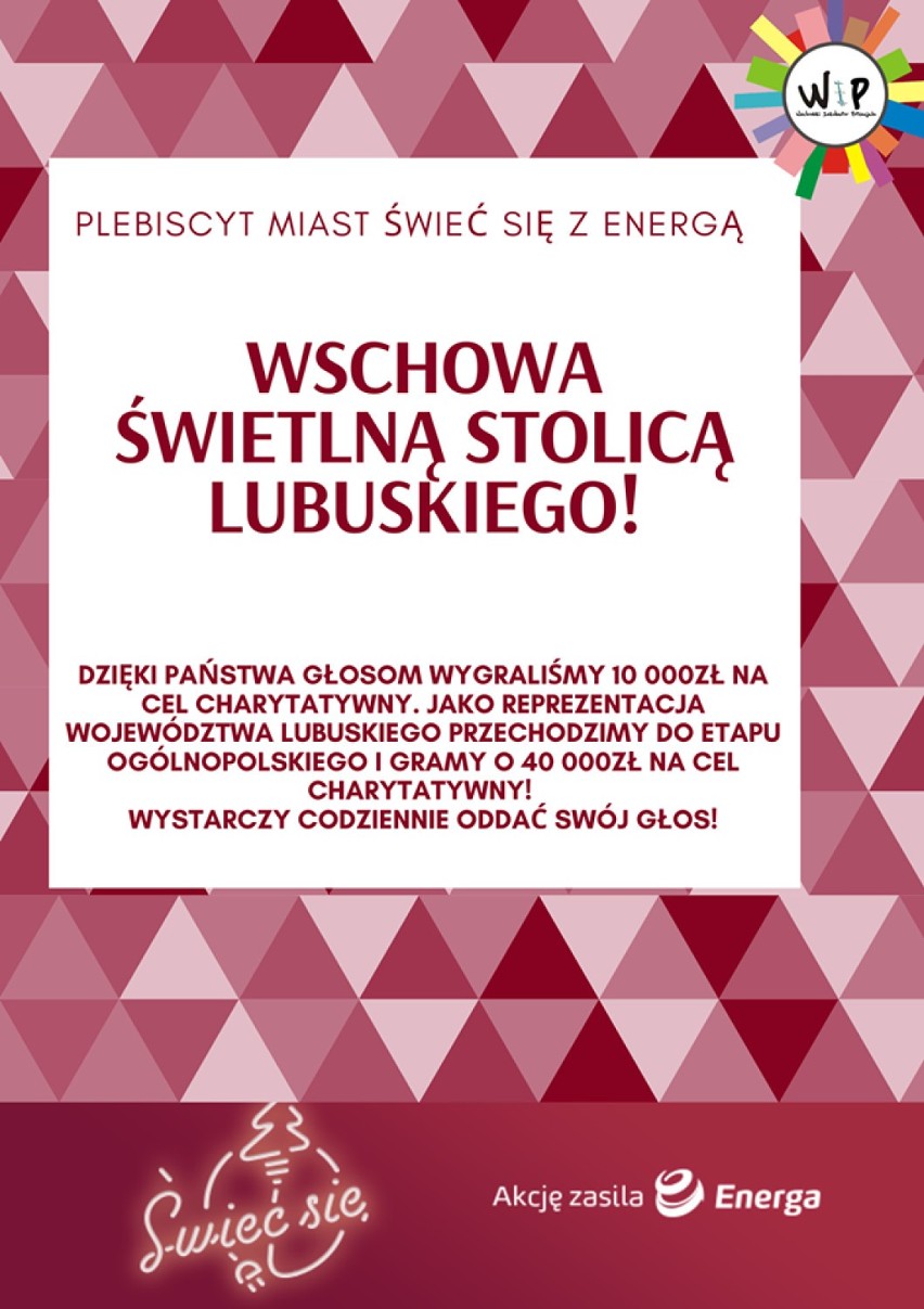 WSCHOWA. Są najbardziej rozświetlonym miastem w lubuskim. Teraz walczą o tytuł Świetlnej Stolicy Polski [ ZDJĘCIA]