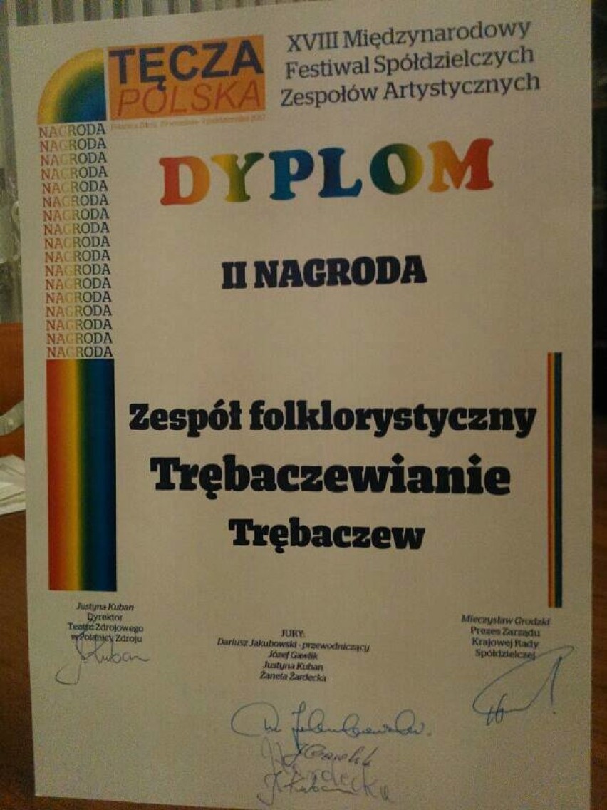 Drugie miejsce Trębaczewian na międzynarodowym festiwalu w Polanicy Zdroju