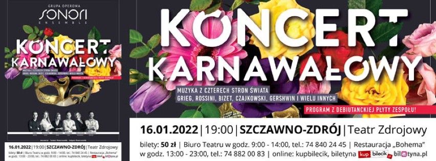 Koncert Karnawałowy niedziela 16 stycznia