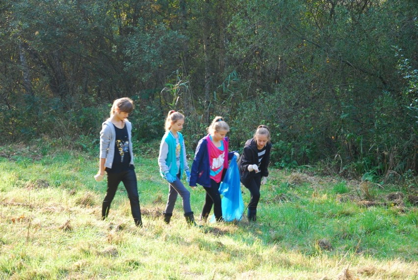 Dzieci ze szkoły w Maszewie Lęborskim posprzątały las