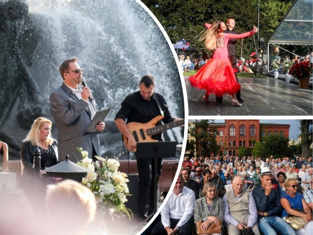 W sobotę w Bydgoszczy odbył się drugi w tym roku koncert w ramach Festiwalu Fontanny Muzyki 2018. Tym razem publiczność zgromadzona w parku w pobliżu fontanny "Potop" wysłuchała motywów muzycznych z najbardziej znanych światowych i polskich filmów, m.in. "Titanica" czy "Jamesa Bonda". Koncertowi towarzyszyły pokazy tańca przygotowane przez bydgoską szkolę tańca Bailamos. Zobaczcie zdjęcia.

Koncert Fontanna Muzyki przy Potopie w Bydgoszczy (rok 2017)
