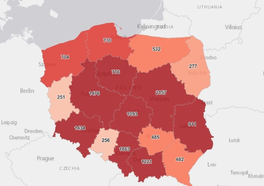 Koronawirus, raport 7 kwietnia 2021. Prawie 15 tys. zakażeń w Polsce. Źle także w Oświęcimiu, Chrzanowie, Olkuszu i Wadowicach. Dużo zgonów