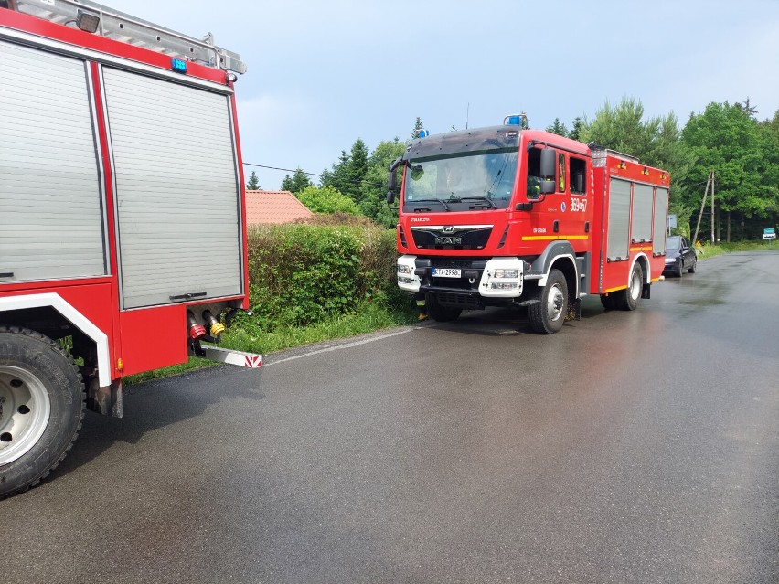 Akcja strażaków w Tuchowie