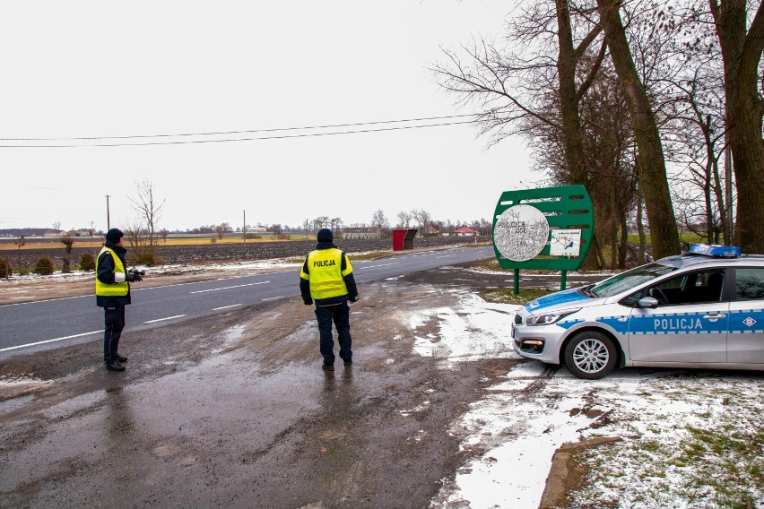 Kaskadowy pomiar prędkości na drodze Włocławek - Radziejów [zdjęcia]